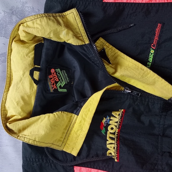 Vintage 90s Daytona International Speedway Style Auto Racing Windbreaker Jacket - Picture 2 of 12